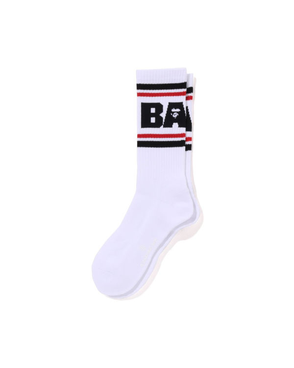 Chaussettes Bape Line Noir Homme | LWR-04603451