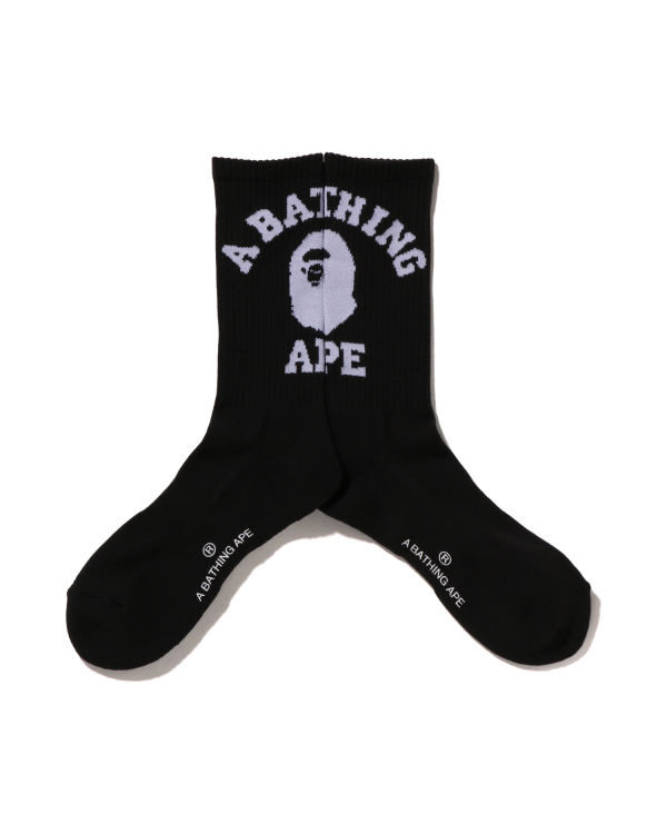 Chaussettes Bape College Noir Homme | HXM-23132182