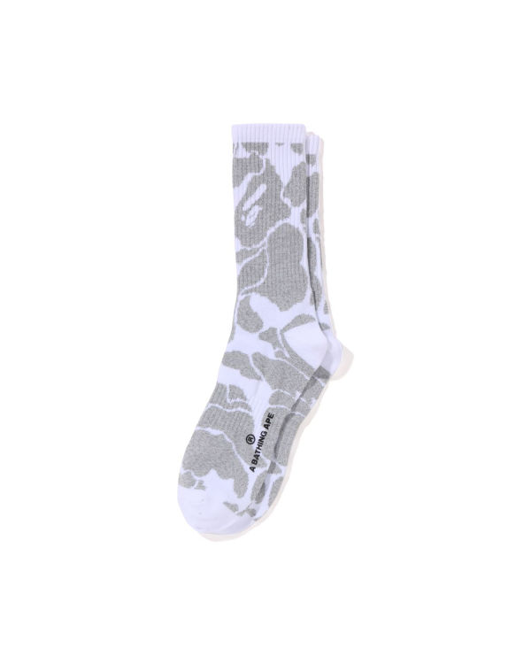 Chaussettes Bape Reflective Camo Blanche Homme | EAX-19506774