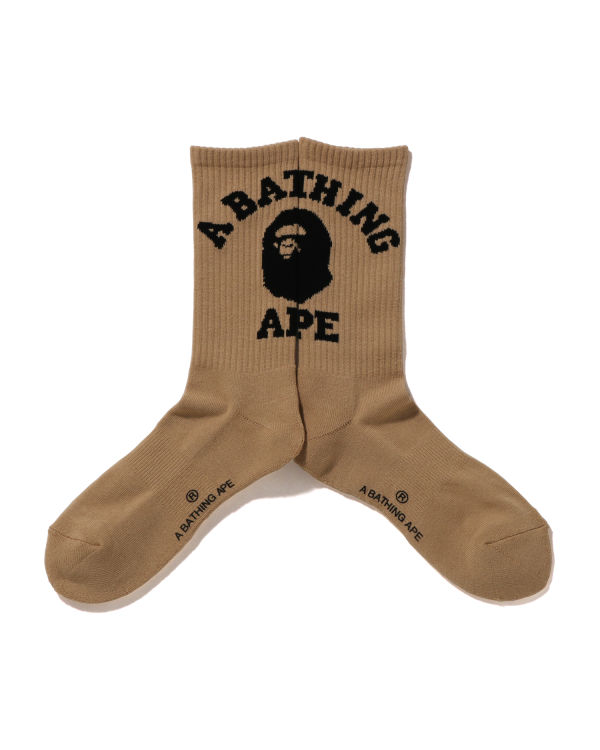 Chaussettes Bape College Beige Homme | AGI-95529167