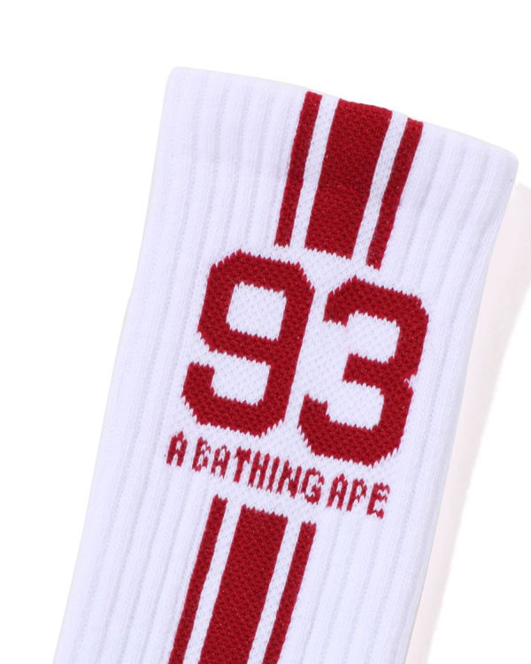 Chaussettes Bape Sports Blanche Homme | XHH-00183419