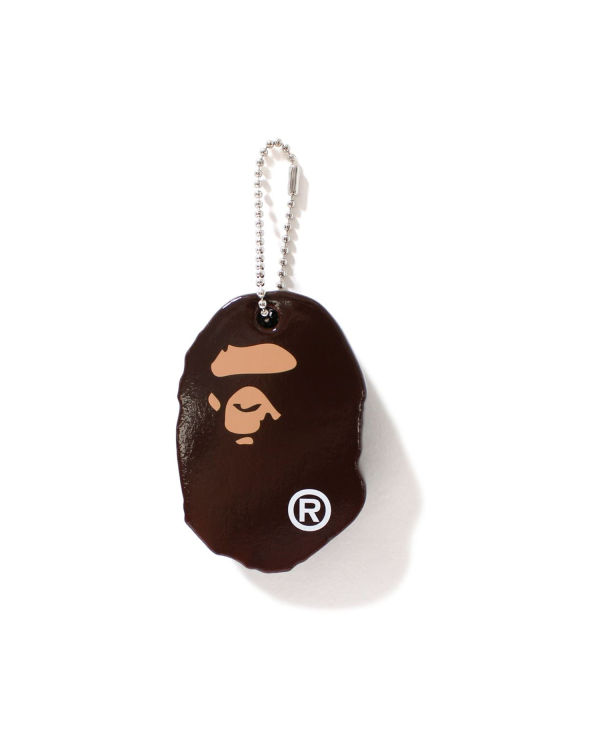 Porte-clés Bape Ape Head Marron Homme | MLN-74356812