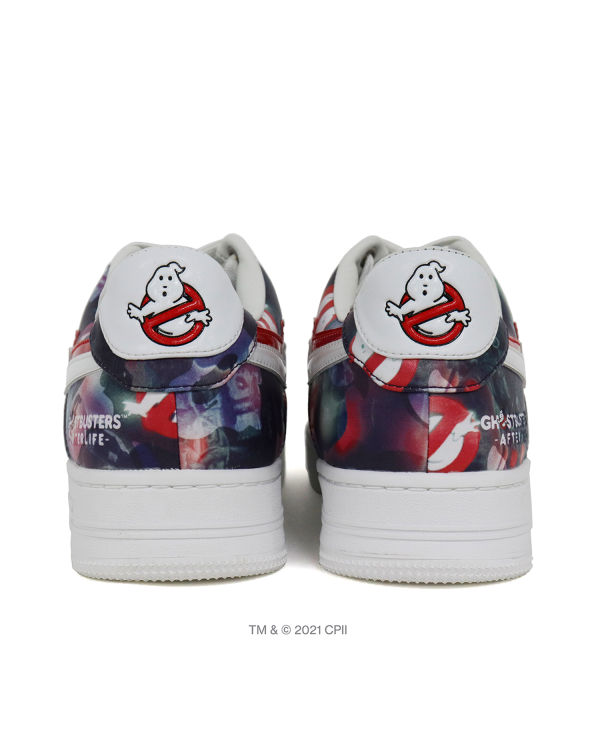 Baskets Bape X Ghostbusters Camo Milo Double Sta? Low Violette Homme | QTO-12313654