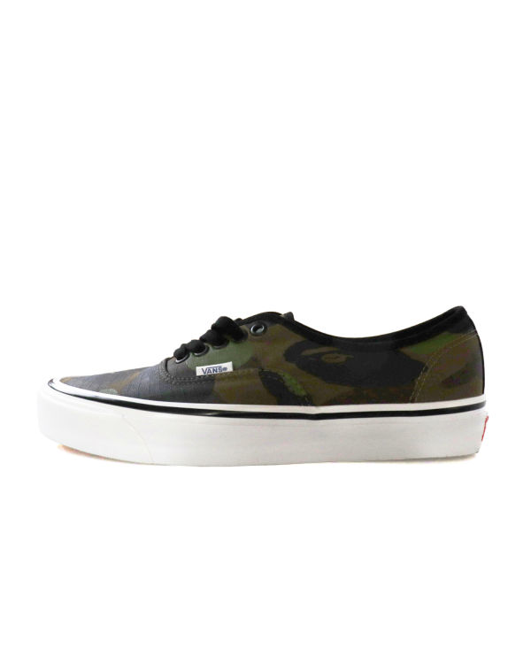 Baskets Bape X Vans 1st Camo Authentic Vert Homme | KTH-31802156