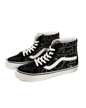 Baskets Bape X Vans Line ABC Camo Sk8-Hi Noir Homme | VZL-83838753