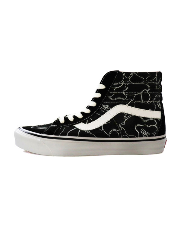 Baskets Bape X Vans Line ABC Camo Sk8-Hi Noir Homme | VZL-83838753