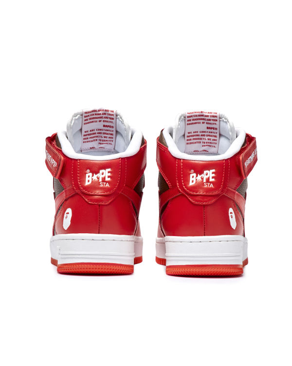 Baskets Bape STA MI #2 M2 Rouge Clair Homme | EJD-56638037