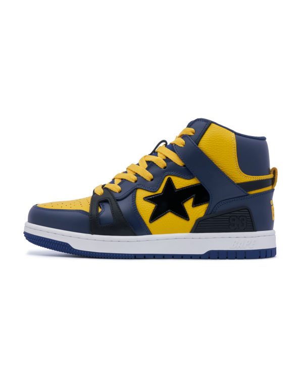 Baskets Bape STA 93 HI Bleu Marine Bleu Homme | BLQ-36110544