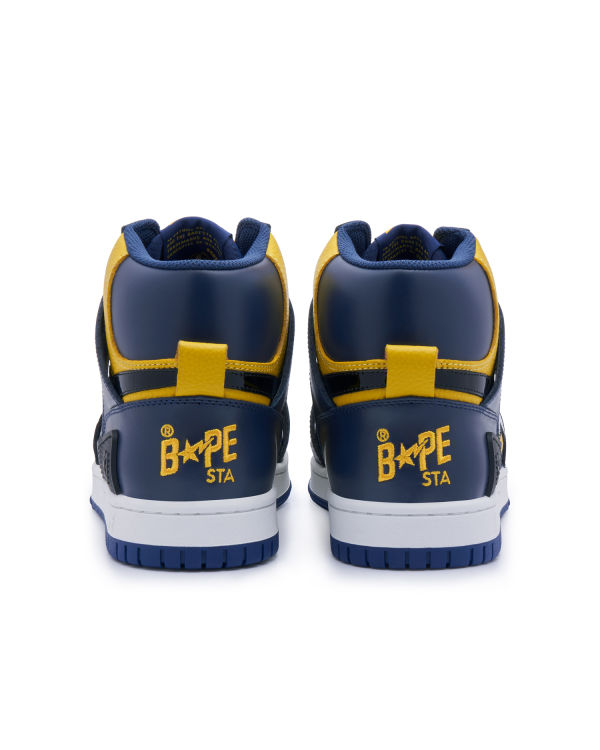 Baskets Bape STA 93 HI Bleu Marine Bleu Homme | BLQ-36110544