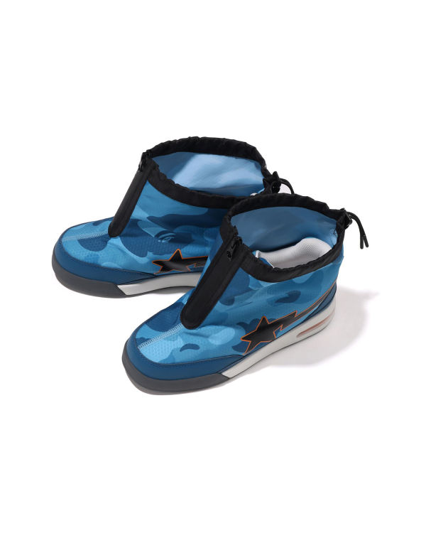 Baskets Bape Honeycomb Camo Zip Route STA M2 Bleu Homme | BGJ-99865383