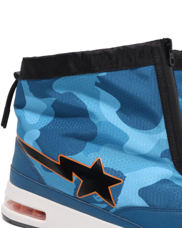 Baskets Bape Honeycomb Camo Zip Route STA M2 Bleu Homme | BGJ-99865383