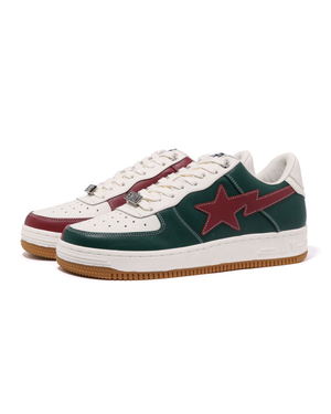 Baskets Bape X END. STA M1 Blanche Vert Rouge Homme | NWO-11665155