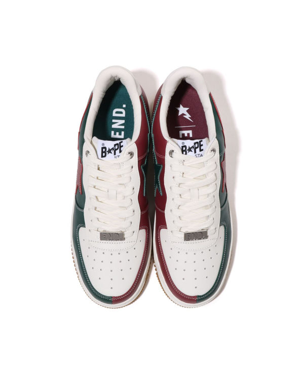 Baskets Bape X END. STA M1 Blanche Vert Rouge Homme | NWO-11665155