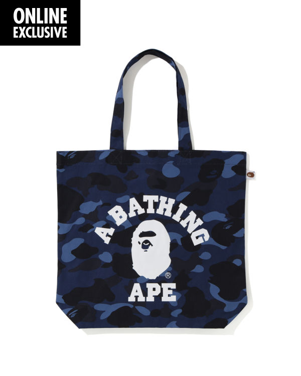 Sacs Fourre Tout Bape Colour Camo College Bleu Marine Bleu Homme | VXZ-64222957