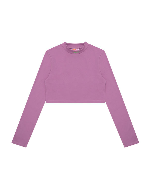 Chemisier Bape Cropped turtle neck Violette Femme | RTD-25642718