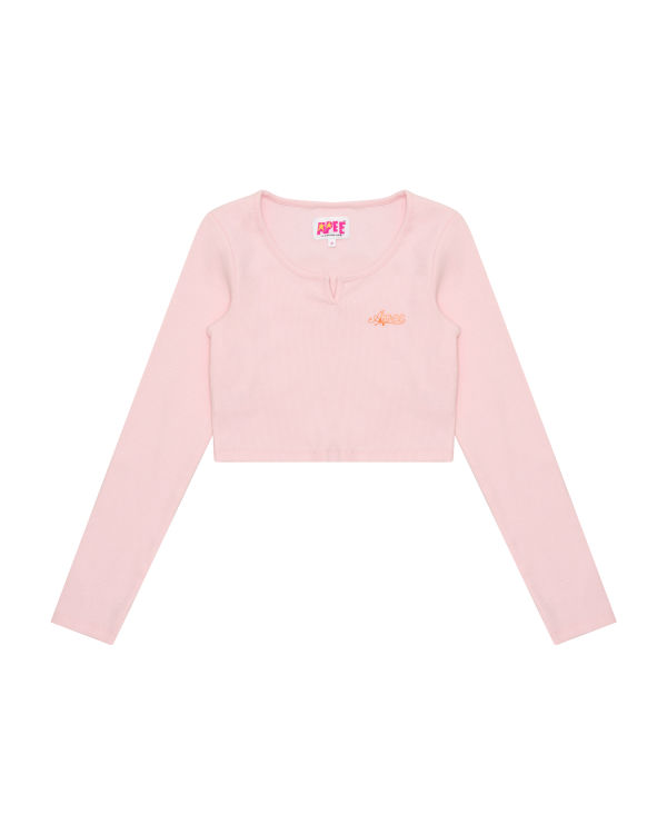 Chemisier Bape Cropped slim cut Rose Femme | ILA-54541340