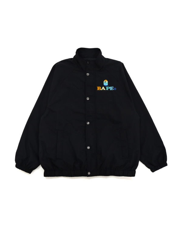 Vestes Bape Logo Embroidery Overs Noir Femme | IDS-25902144