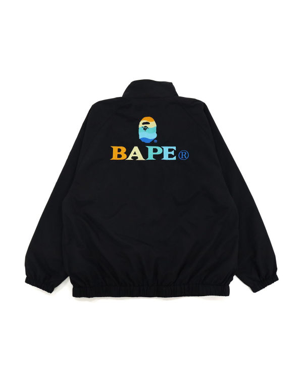 Vestes Bape Logo Embroidery Overs Noir Femme | IDS-25902144