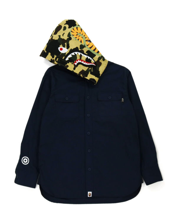 Vestes Bape 1st Camo Shark Bleu Femme | FKV-80664356