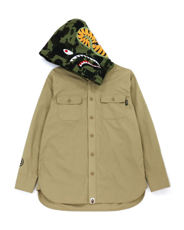 Vestes Bape 1st Camo Shark Beige Femme | NRL-33991506