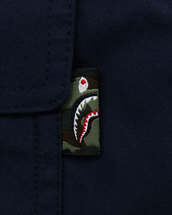 Vestes Bape 1st Camo Shark Bleu Femme | FKV-80664356