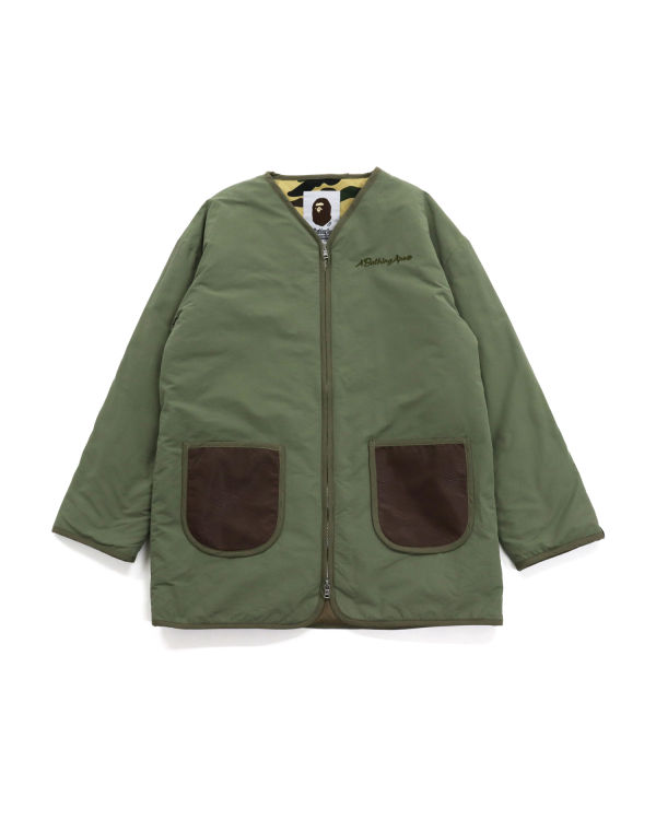 Vestes Bape STA Cuir Patch No Collar Vert Femme | NFV-69168702