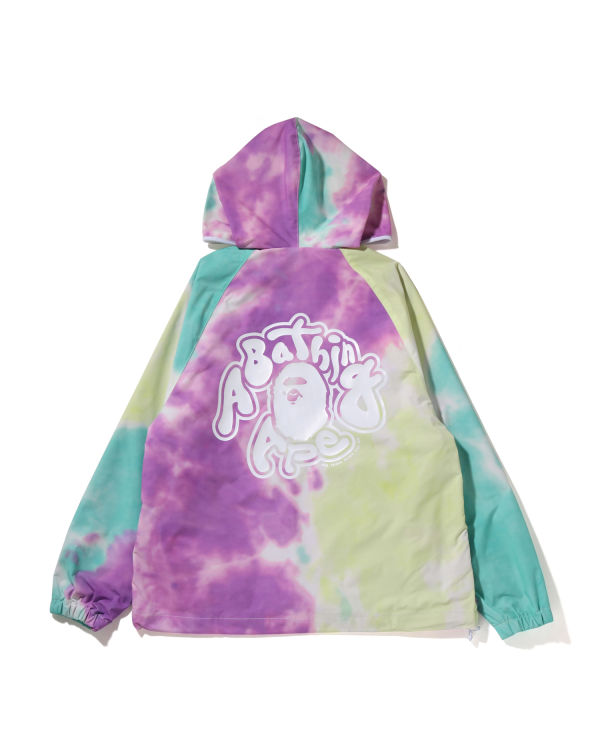 Vestes Bape Tie-Dye Oversized Full Zip Violette Vert Bleu Femme | FKI-10189946