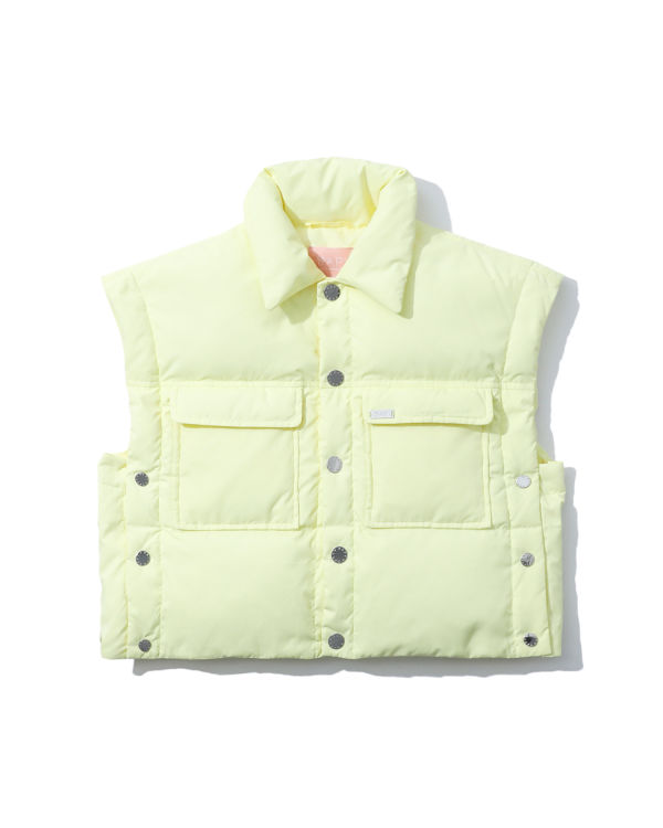 Gilet Bape Buttoned cropped Jaune Femme | SAE-41933601