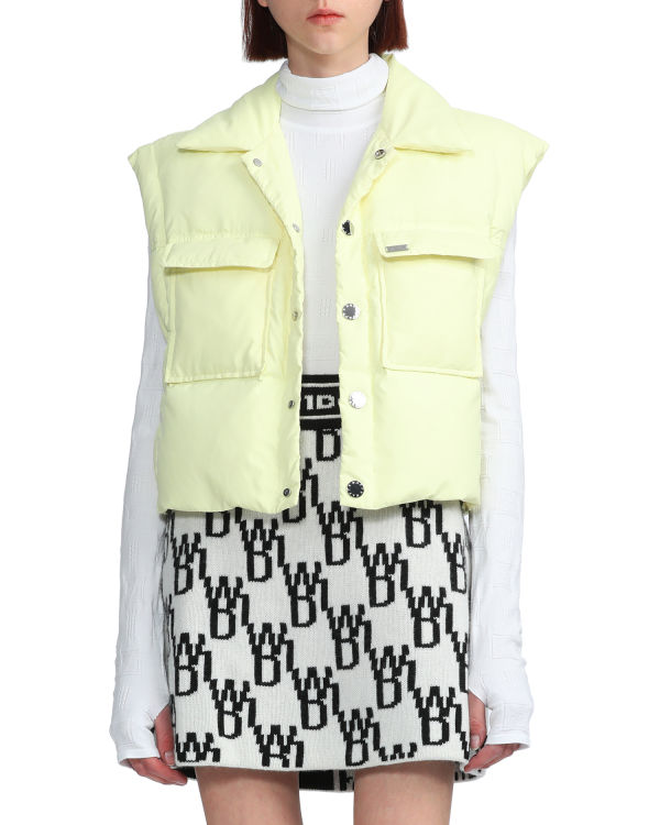 Gilet Bape Buttoned cropped Jaune Femme | SAE-41933601