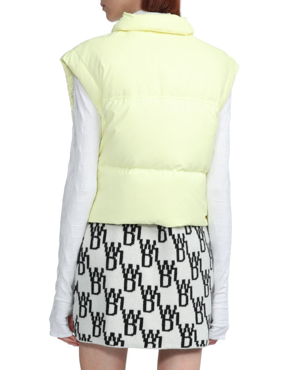 Gilet Bape Buttoned cropped Jaune Femme | SAE-41933601