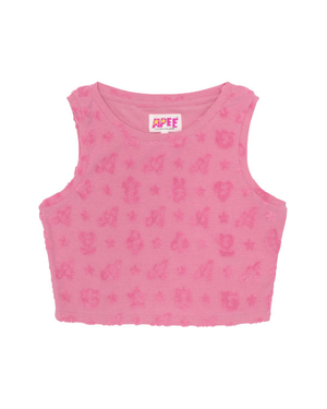 Gilet Bape Cropped pattern Rose Femme | TOV-49614223