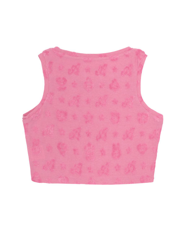 Gilet Bape Cropped pattern Rose Femme | TOV-49614223