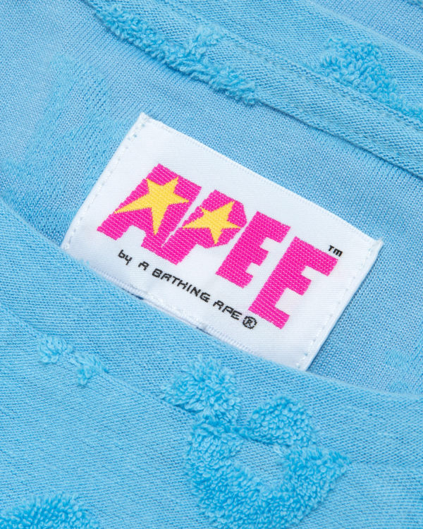 Gilet Bape Cropped pattern Bleu Clair Femme | EFE-58854018