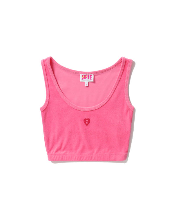 Gilet Bape Towelling crop Rose Femme | MMA-55690656