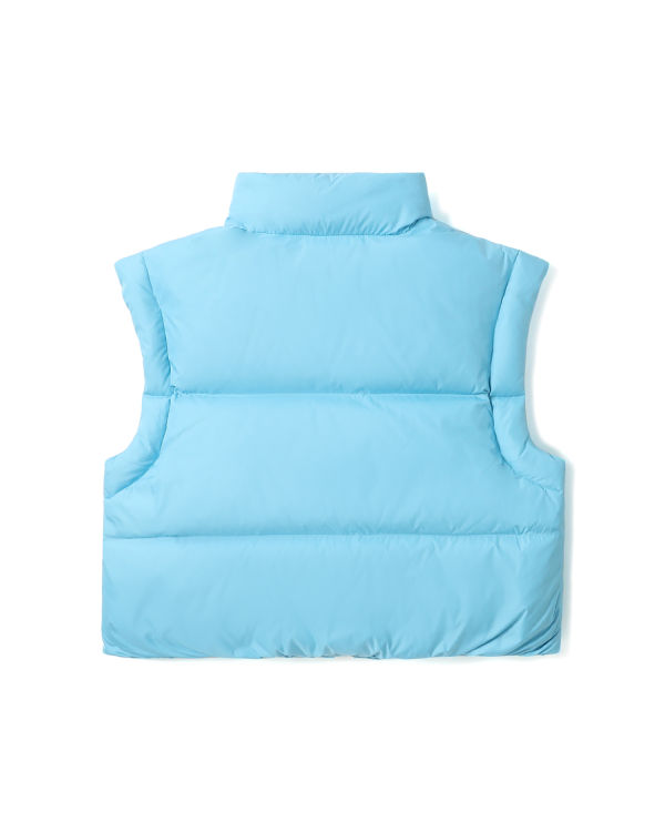 Gilet Bape Cropped padded Bleu Femme | ZUP-20699097