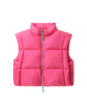 Gilet Bape Cropped padded Rose Femme | XRZ-94378825