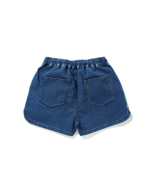 Shorts Bape Denim Easy Bleu Femme | PBZ-70182880