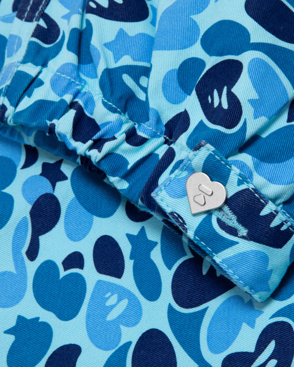 Shorts Bape Printed cargo Bleu Clair Femme | YIB-13734430