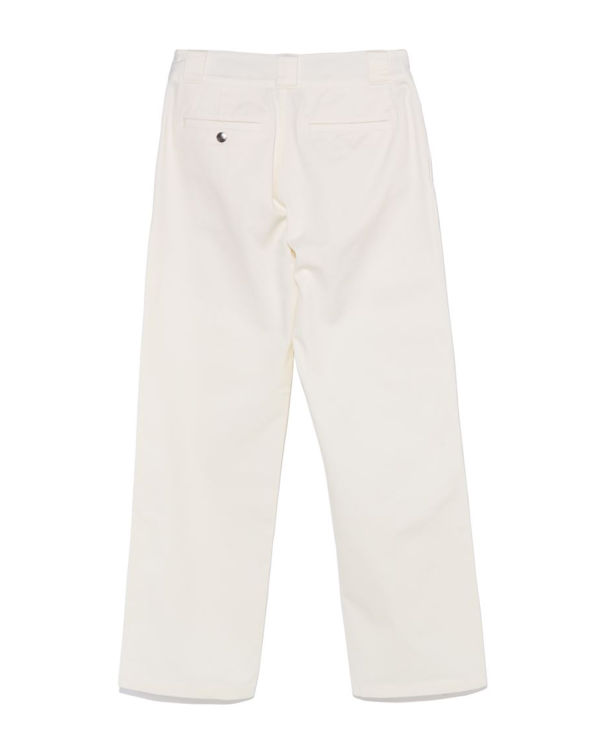 Pantalon Bape Chino Travail Blanche Femme | TJU-53162667