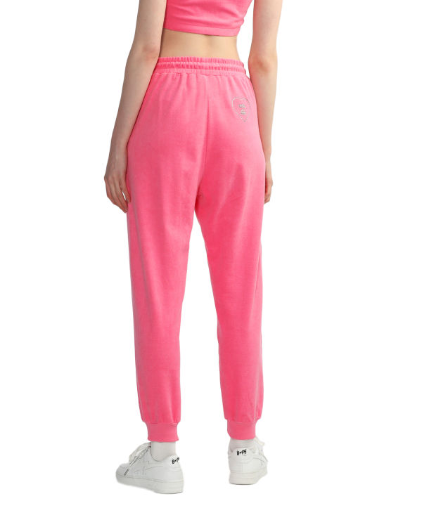 Pantalon Bape Towelling track Rose Femme | MBA-92276748