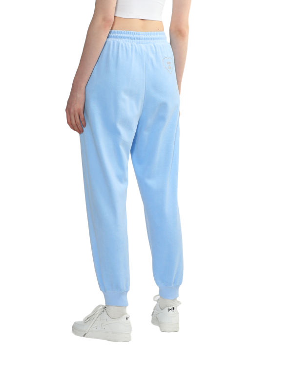 Pantalon Bape Towelling track Bleu Femme | EEQ-62491254