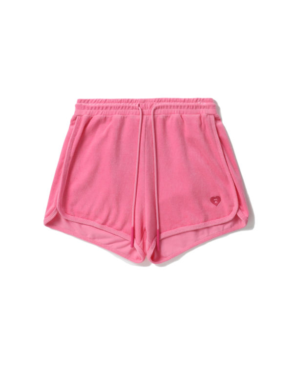 Shorts Bape Towelling track Rose Femme | YZX-95279375