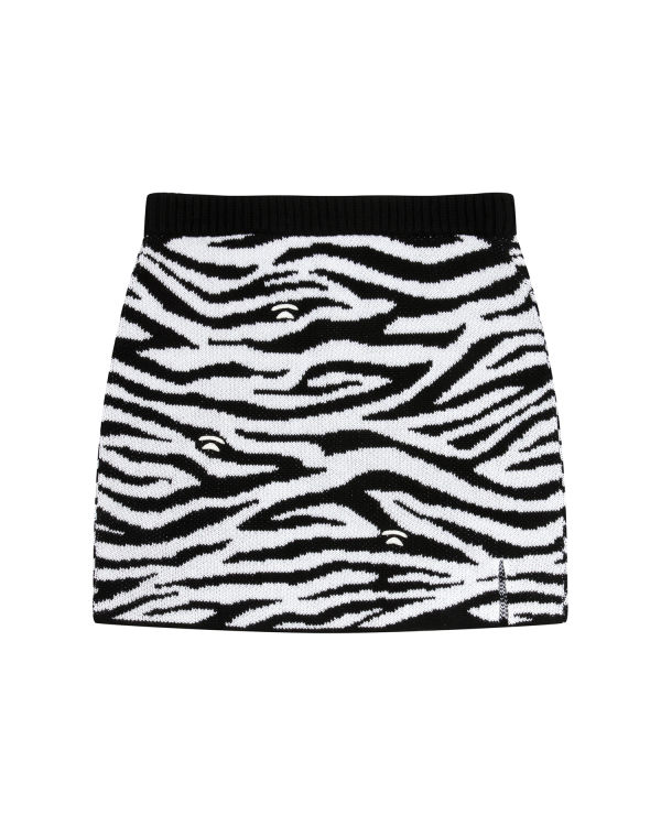 Jupes Bape Zebra pattern Noir Femme | SZO-64824945