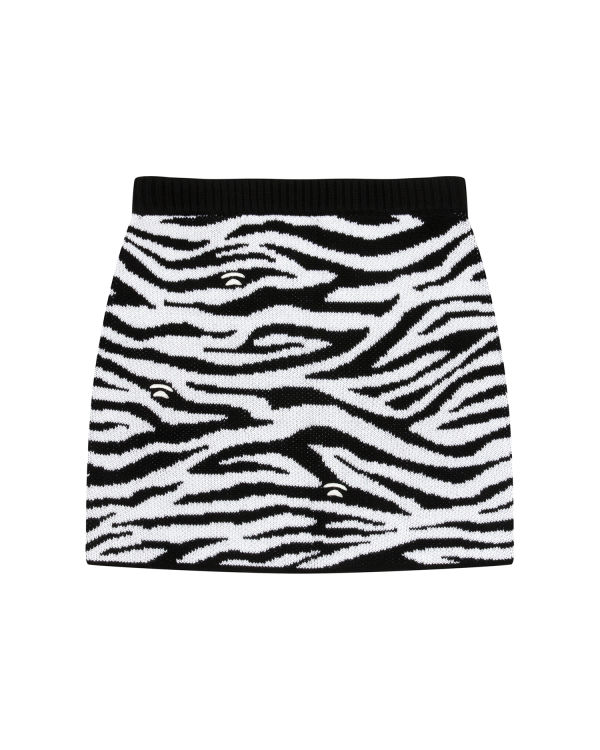 Jupes Bape Zebra pattern Noir Femme | SZO-64824945