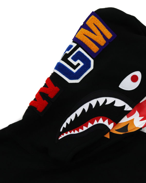 Sweat à Capuche Bape Shark Inside Tiger Pullover Noir Femme | EYC-86543425