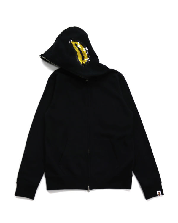 Sweat à Capuche Bape Milo Sequin Full Zip Noir Femme | BCL-62486143