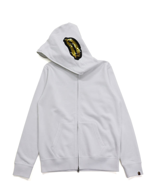 Sweat à Capuche Bape Milo Sequin Full Zip Blanche Femme | CEZ-56950681