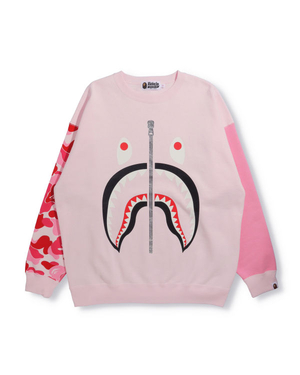 Sweats Bape Big ABC Camo Shark Oversized Crew Neck Rose Femme | USL-65710276