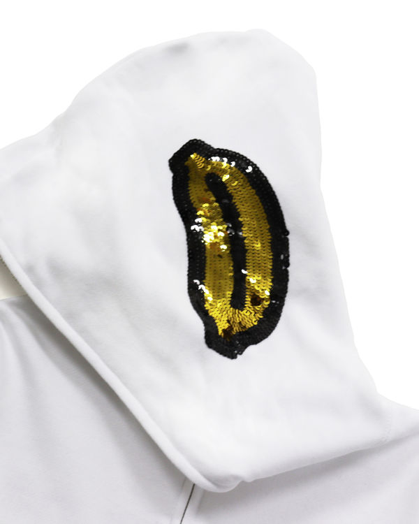 Sweat à Capuche Bape Milo Sequin Full Zip Blanche Femme | CEZ-56950681