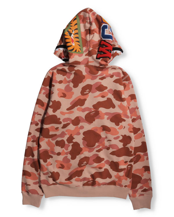 Sweat à Capuche Bape 1st Camo Shark Full Zip Rose Femme | AZZ-17178973